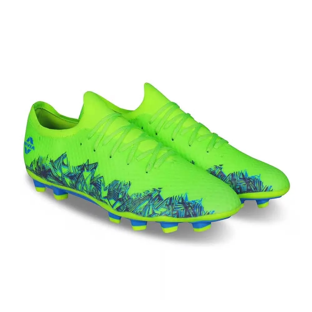 NIVIA Shastra Football Shoes for Men (Green) Soft Heel