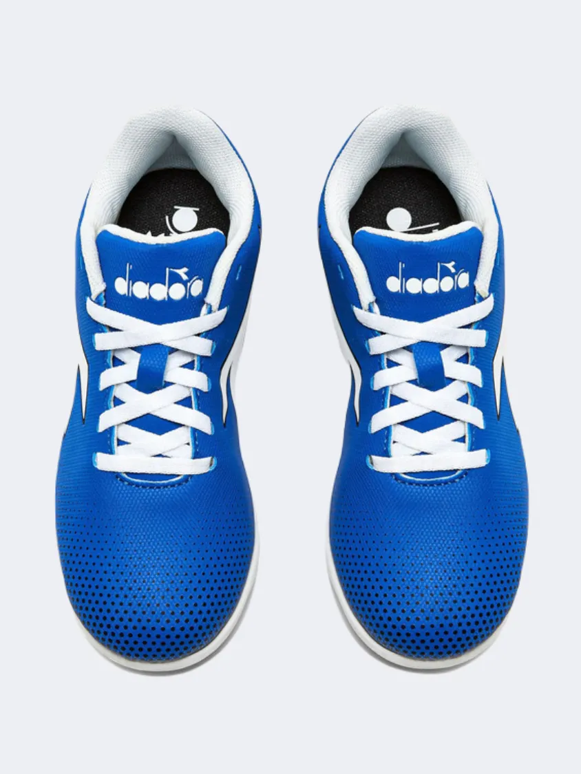 Daily Kick Durable Upper Diadora Pichichi 7 Gs-Boys Football Shoes Blue/White/Black