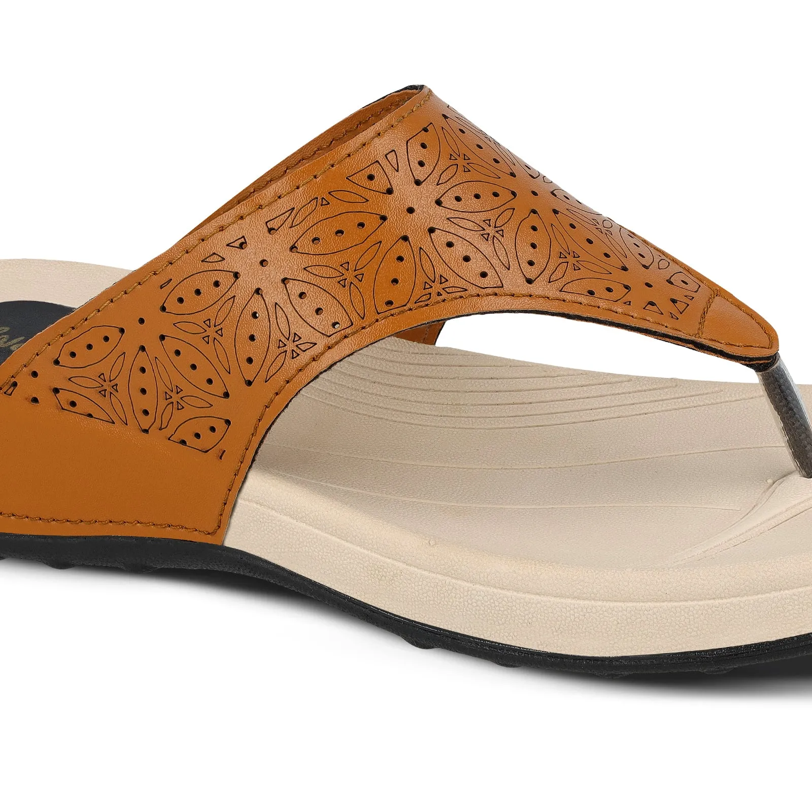 Walkaroo Womens Sandal  - WC4981 Tan Foot Loving Comfort