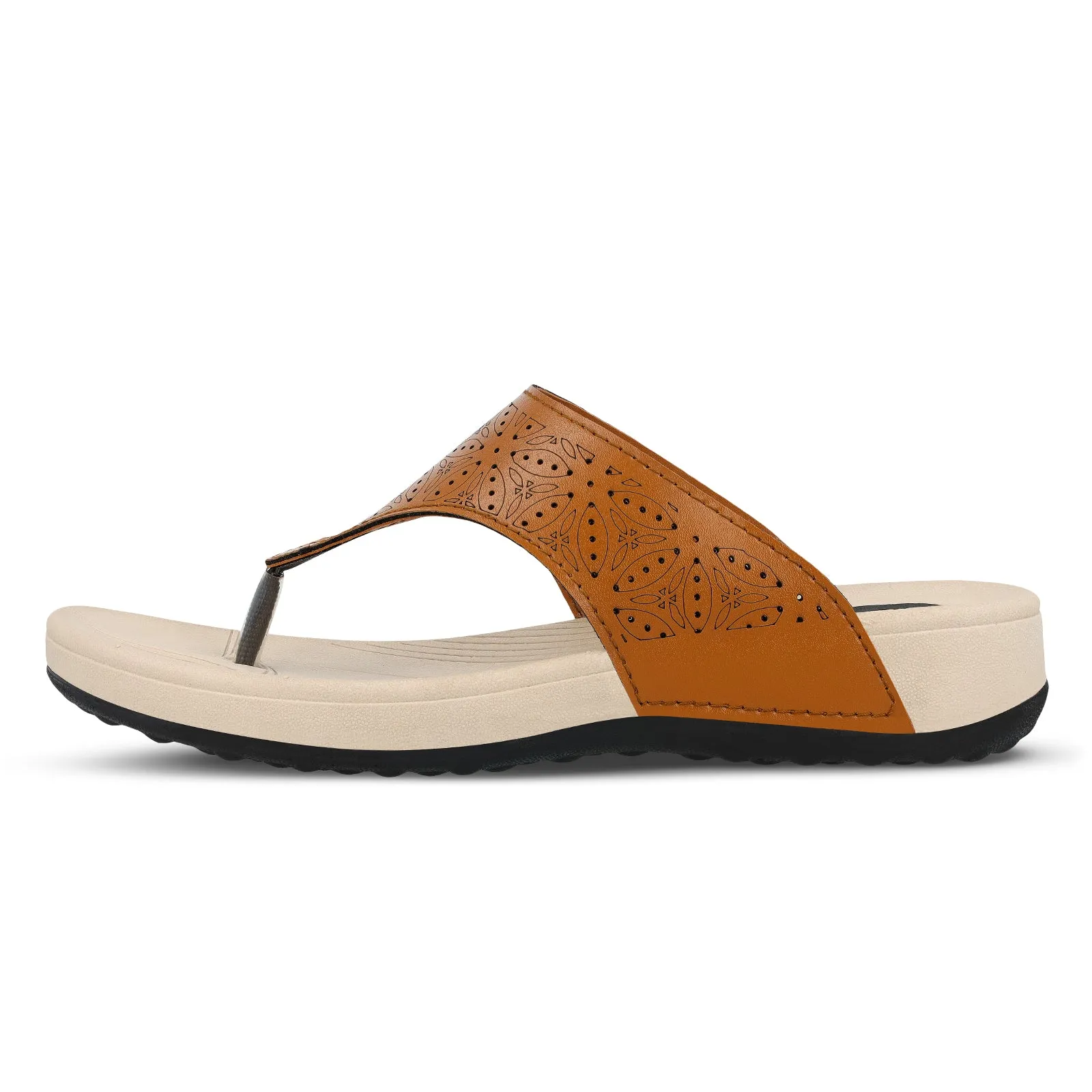 Coastal Walk Fit Walkaroo Womens Sandal  - WC4981 Tan