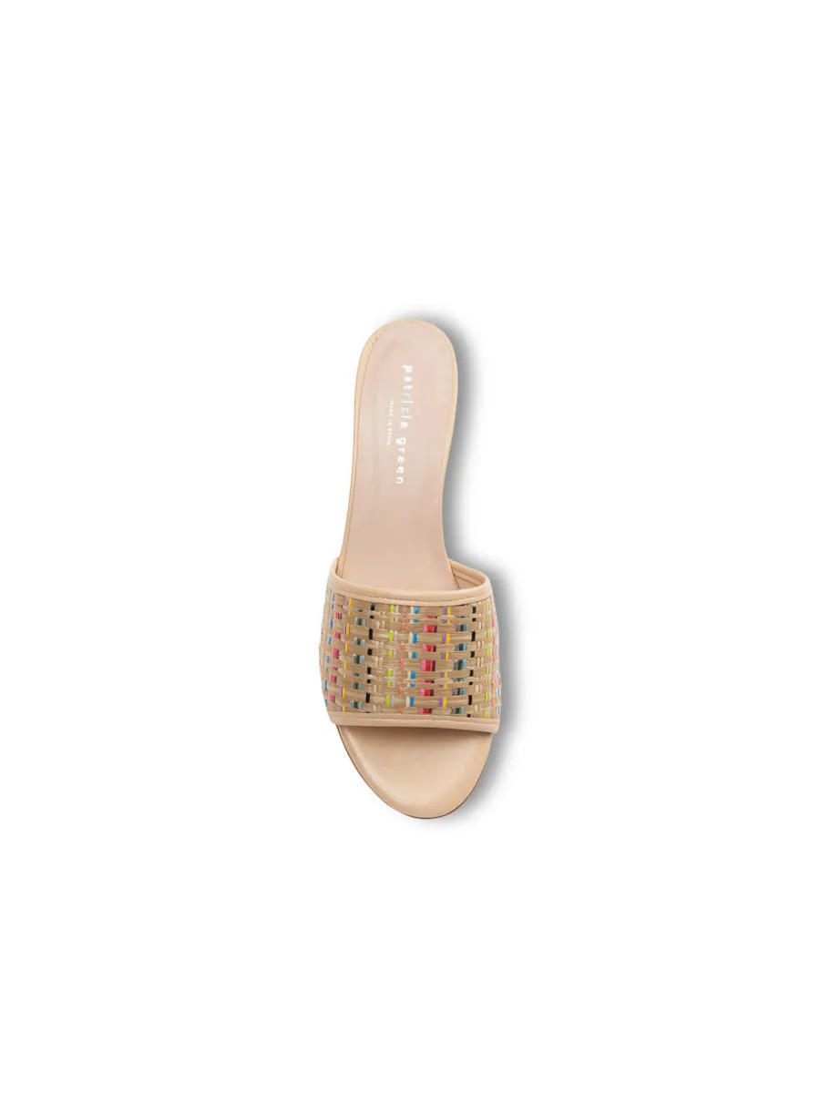 Harper Raffia Block Heel Sandal Sport Touch