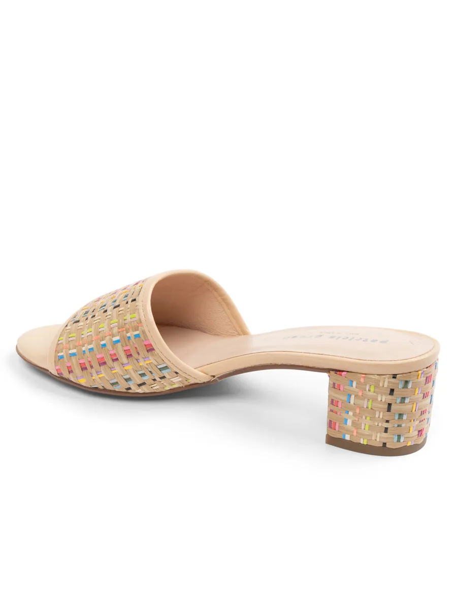 Fashionable Design Harper Raffia Block Heel Sandal