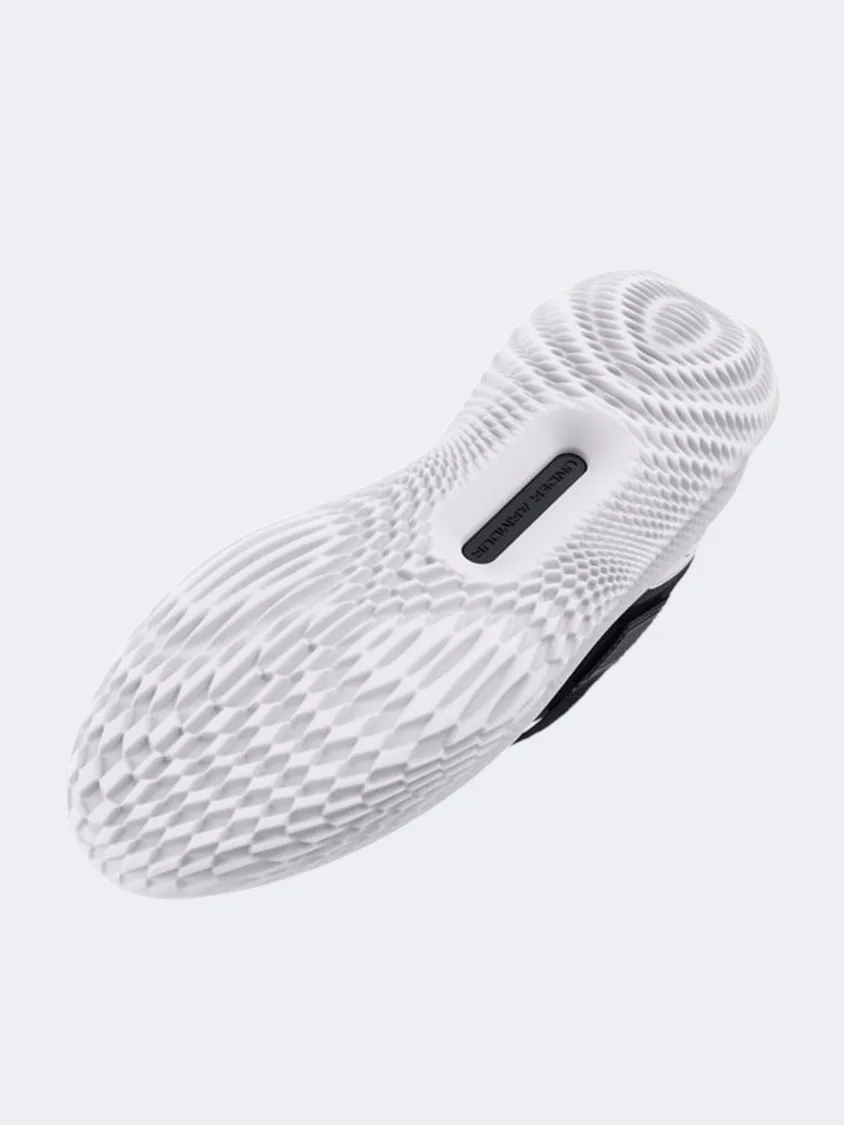 Under Armour Flow Futr X 4 Unisex Basketball Shoes Black/White Directional Step Support Ventilation Channel Tech