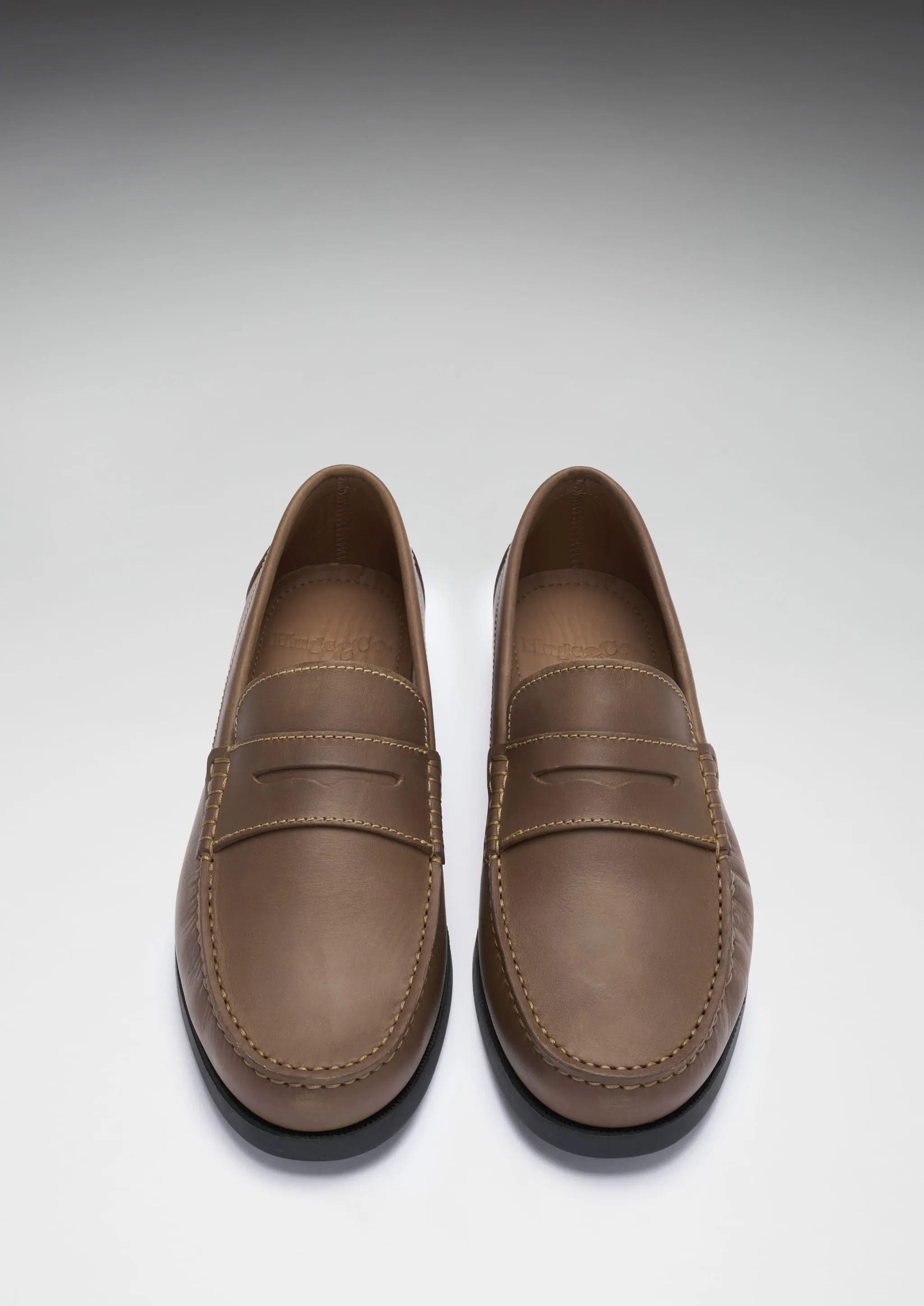 Open Steps Free Walk Boat Loafers, light brown leather