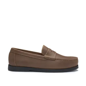 Spring Light Boat Loafers, light brown leather