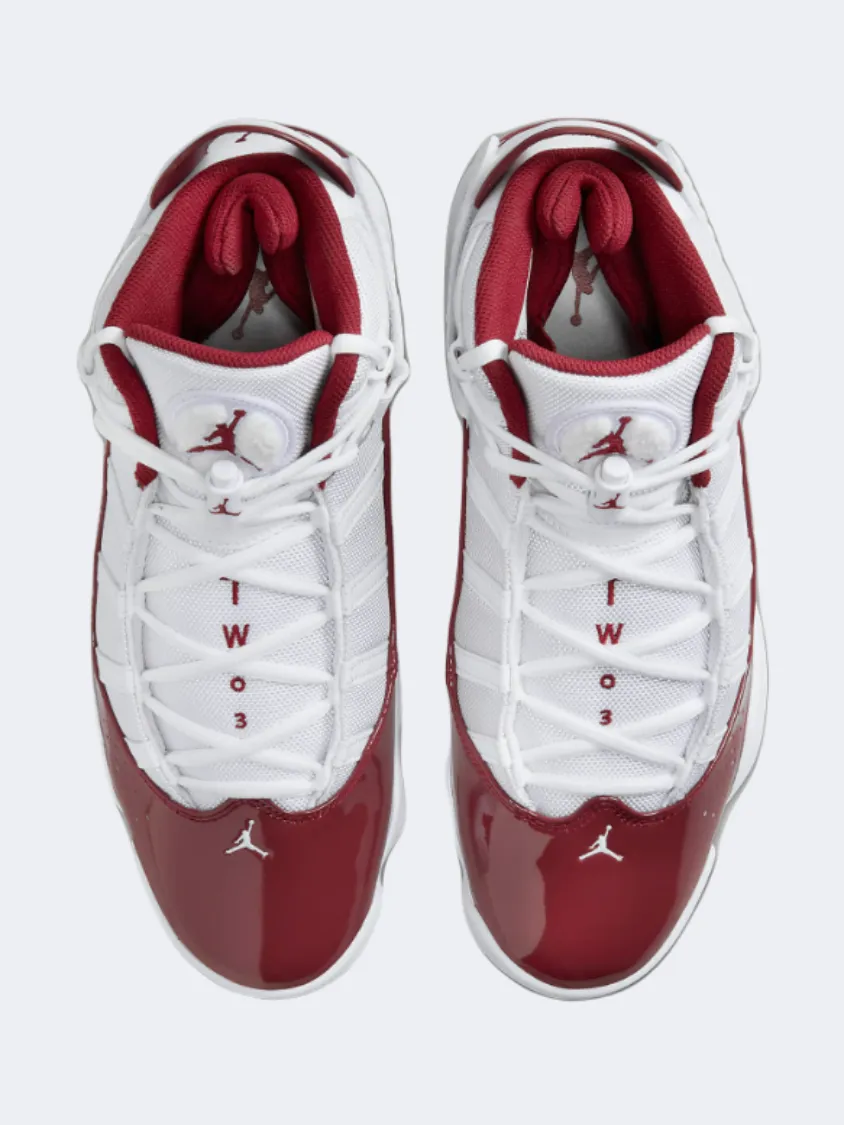 Lockdown Ankle Strap Nike Jordan 6 Rings Men Basketball Shoes White/Red