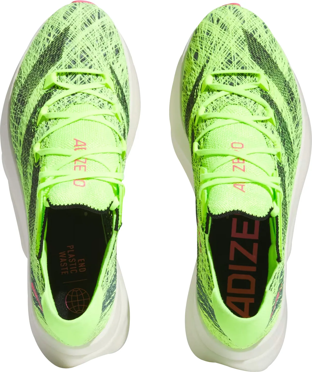 Synthetic adidas Adizero Prime X 2.0 Strung Running Shoes - Yellow