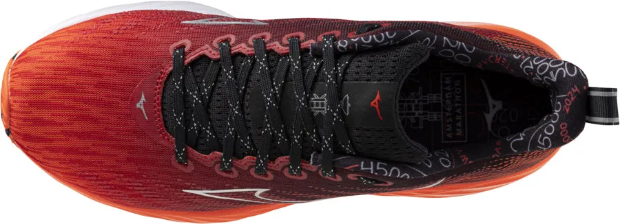Mizuno Wave Rider 28 Running Shoes - Red Agile Path