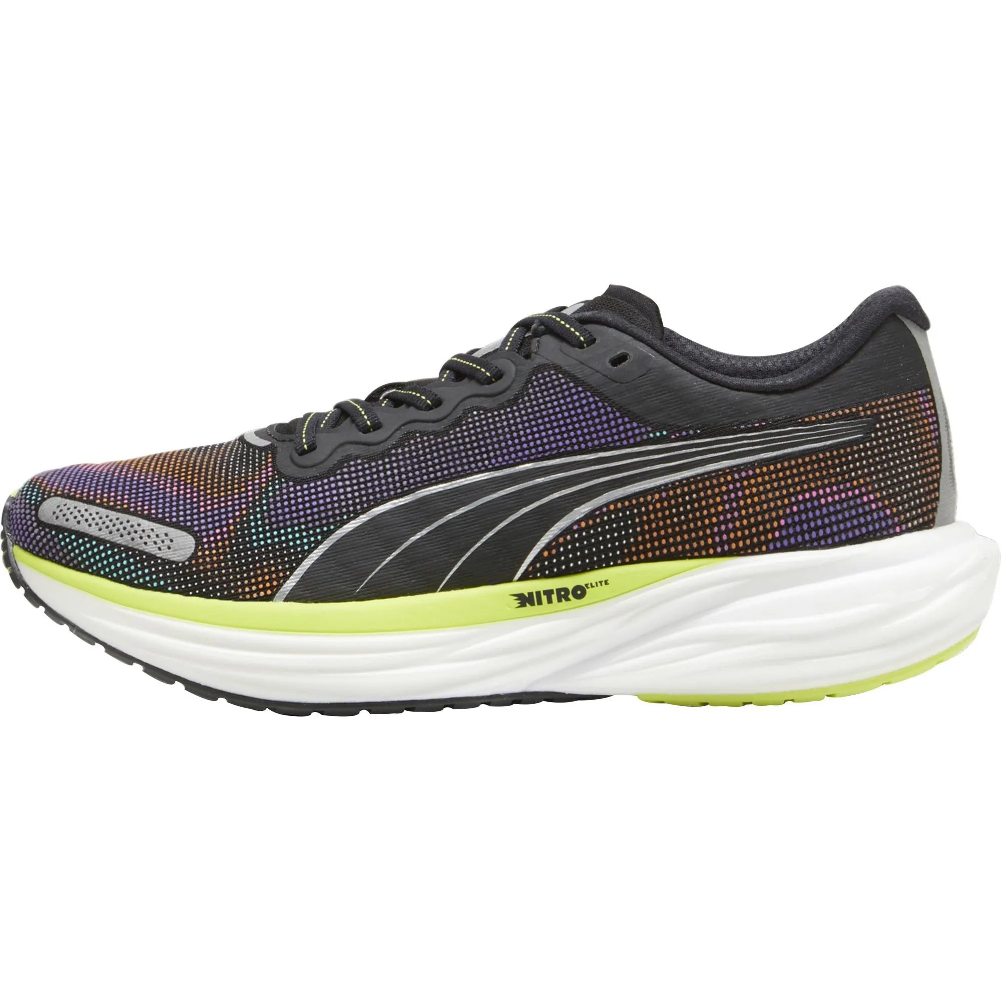 Memory Foam Adult Ease Puma Deviate Nitro 2 Mens Running Shoes - Black