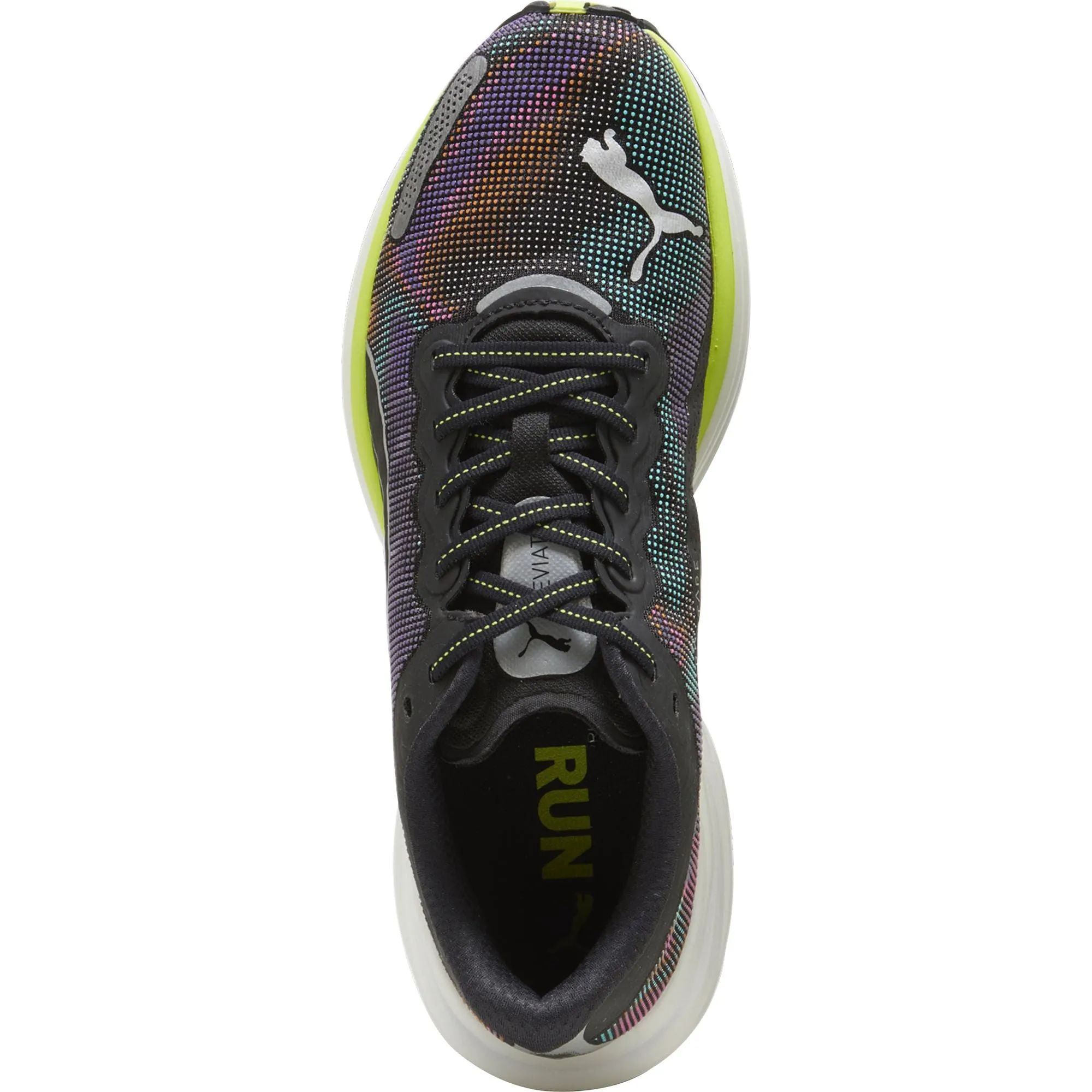 Puma Deviate Nitro 2 Mens Running Shoes - Black Shiny Tone Fresh Drop