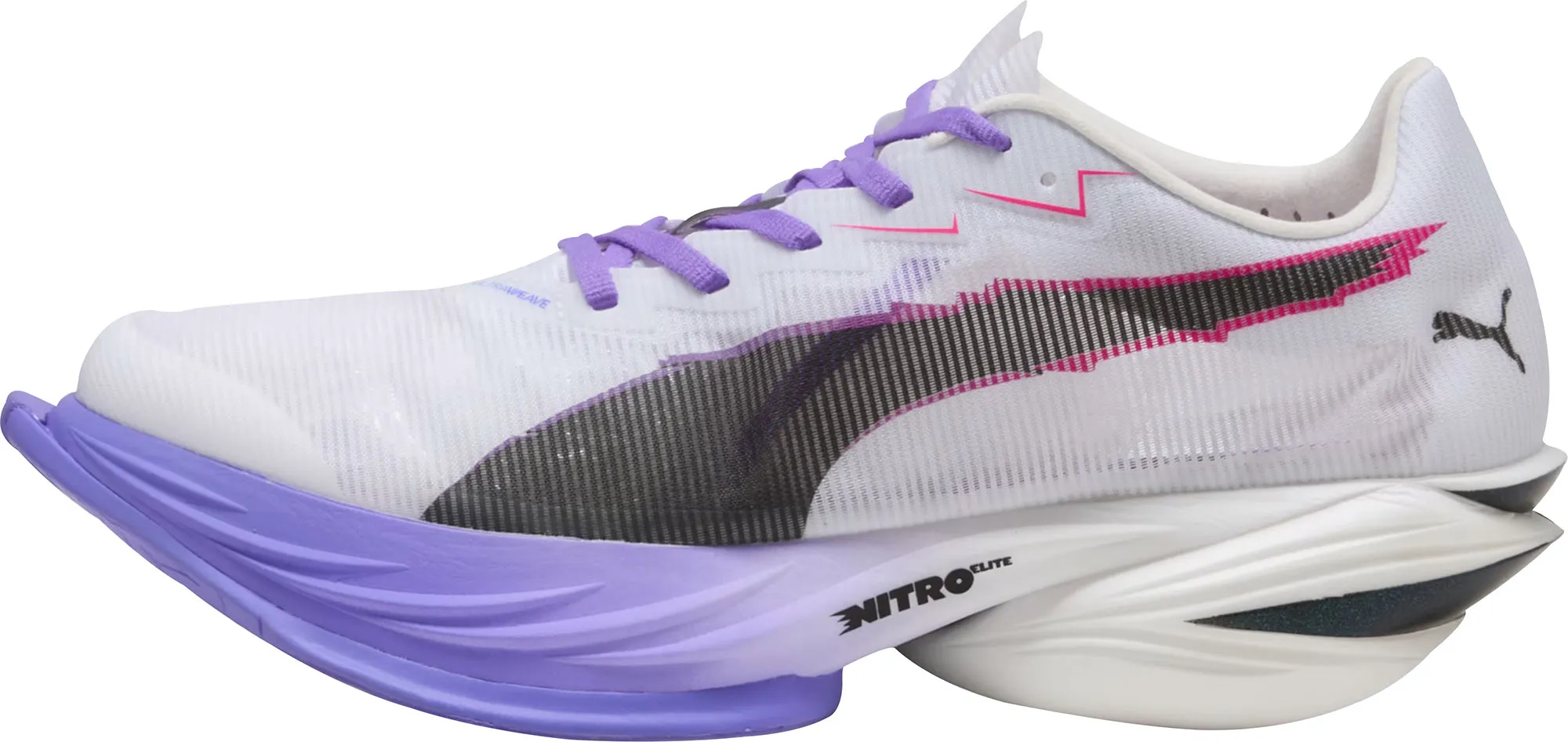 Pastel tone Matte Base Puma Fast-R Nitro Elite 3 Mens Running Shoes - White