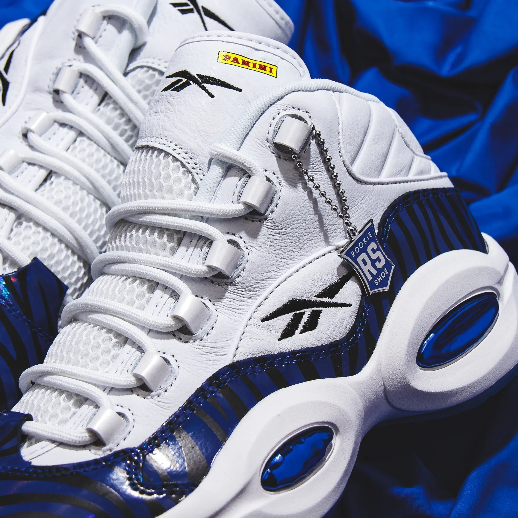 Reebok Classics x Panini Basketball Men Question Mid Allen Iverson White HQ1097 Hexagonal Traction Nubs
