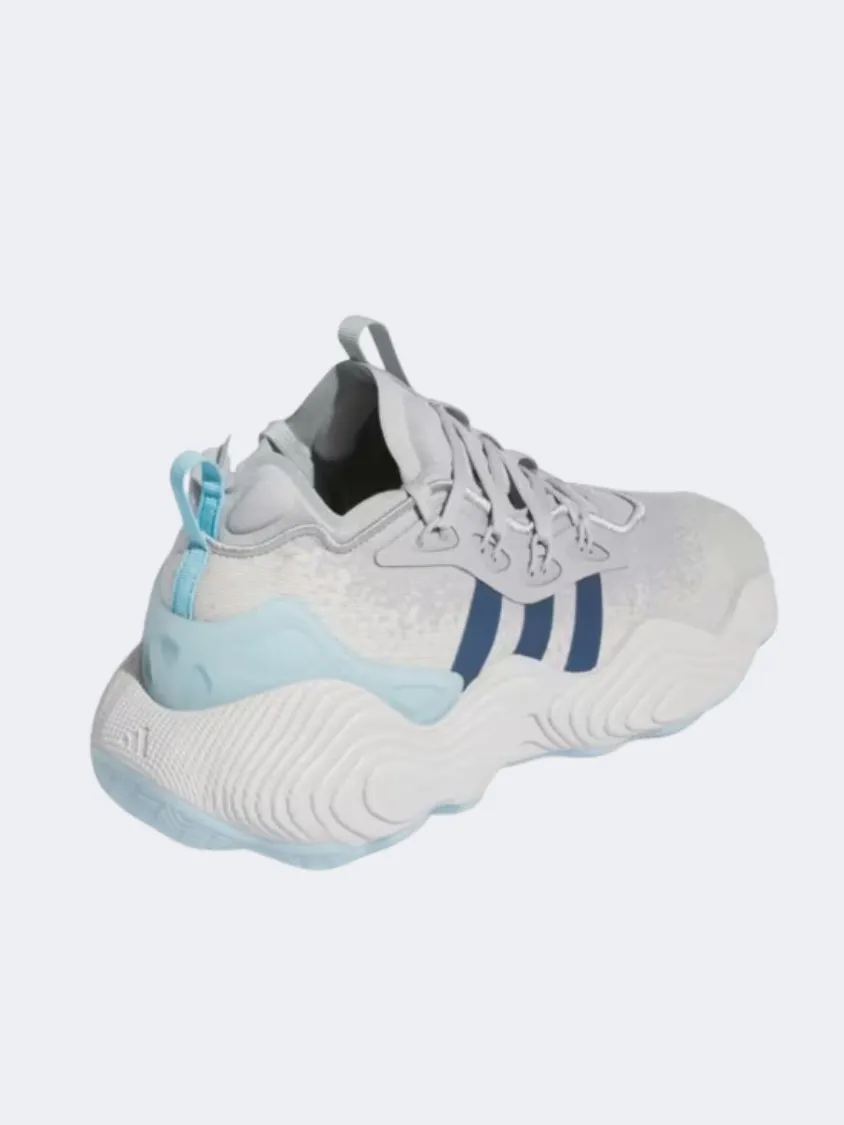 Zero Gravity Midsole Antimicrobial Adidas Trae Young 3 Men Basketball Shoes Grey/Preloved Ink