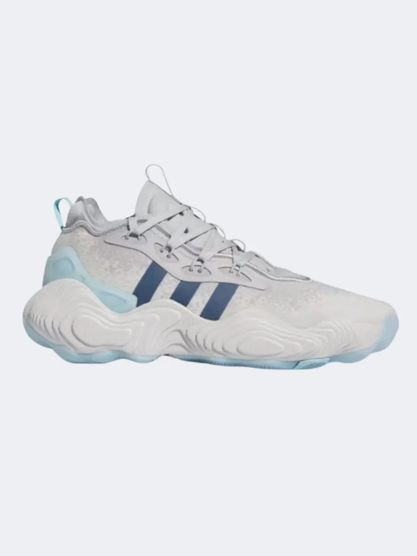 Energy Step Transfer Full Court Adidas Trae Young 3 Men Basketball Shoes Grey/Preloved Ink