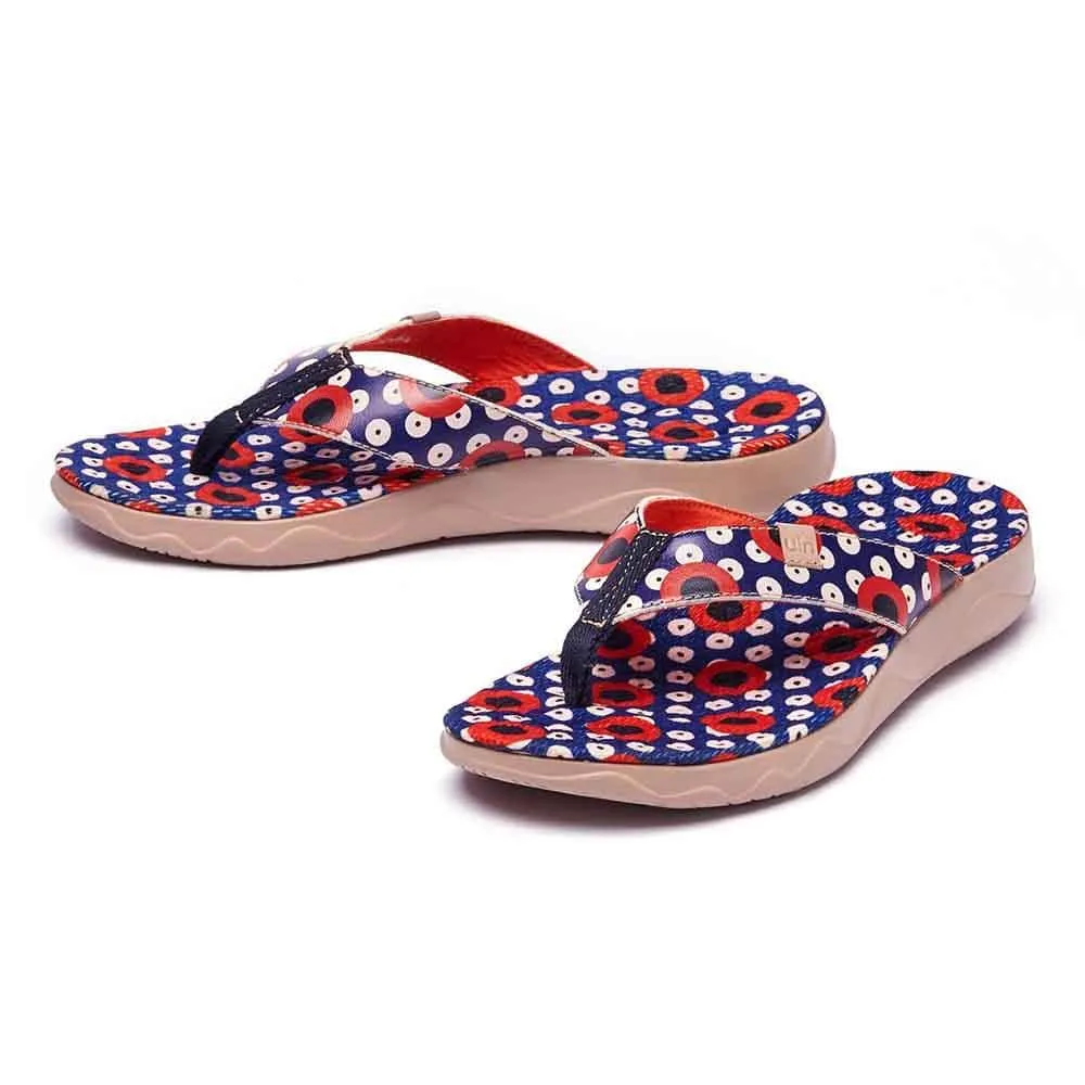 Pool Rest Outfit Comfortable Travel Dots Women Majorca Flip Flops