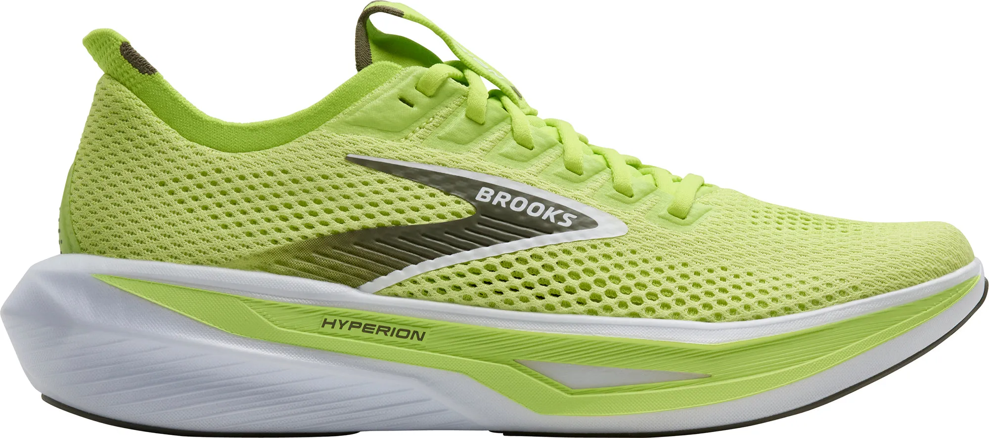 Padded Brooks Hyperion 3 Mens Running Shoes - Green