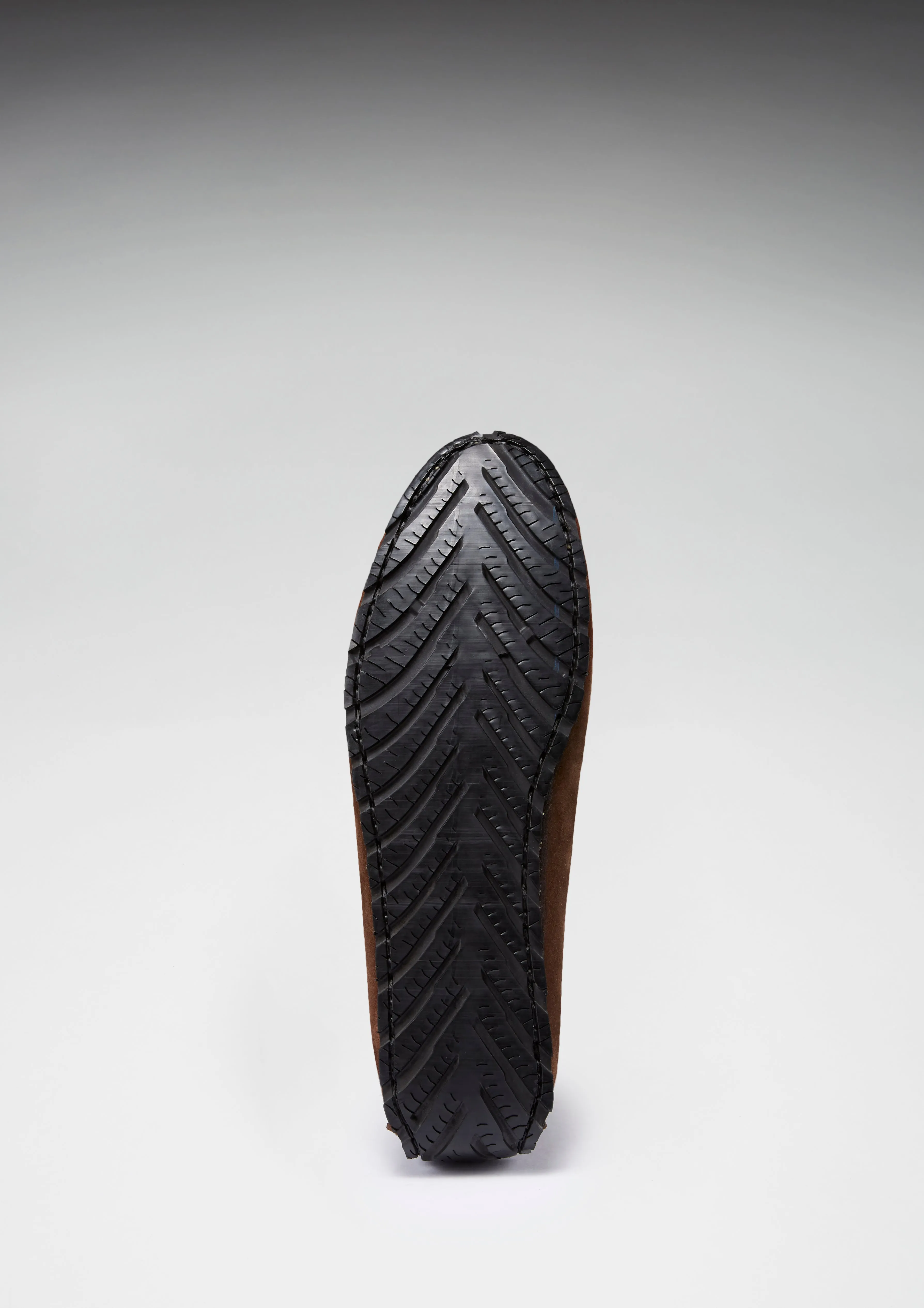 Tyre Sole Driving Loafers, brown suede Classic Office Footwear