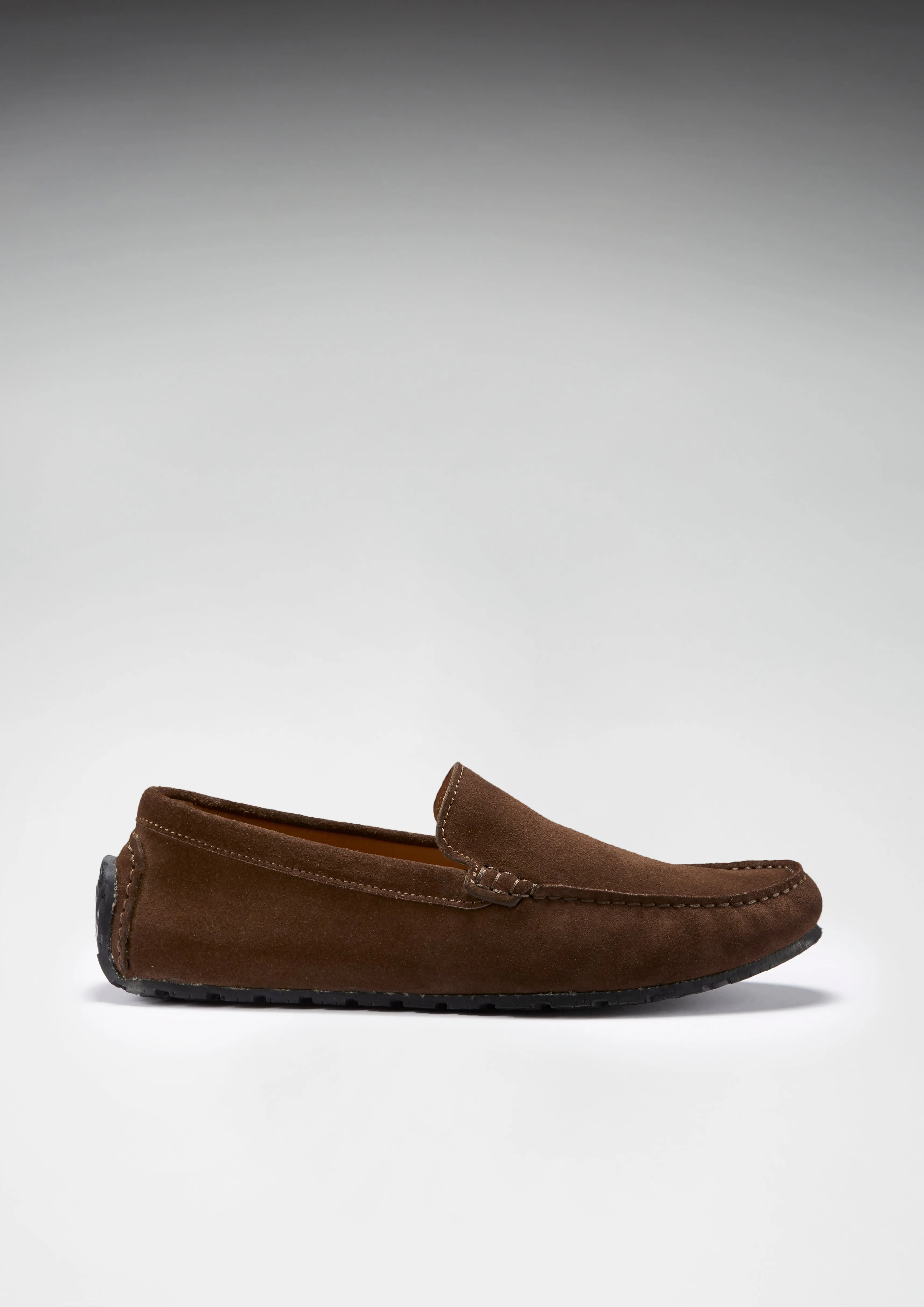 Trendy Shoes Tyre Sole Driving Loafers, brown suede