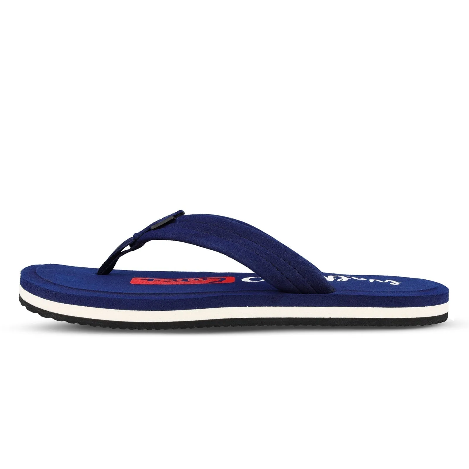 Walkaroo Men Solid Care Plus Flip-Flop  - WH3807 Navy Blue Foot Care Relief