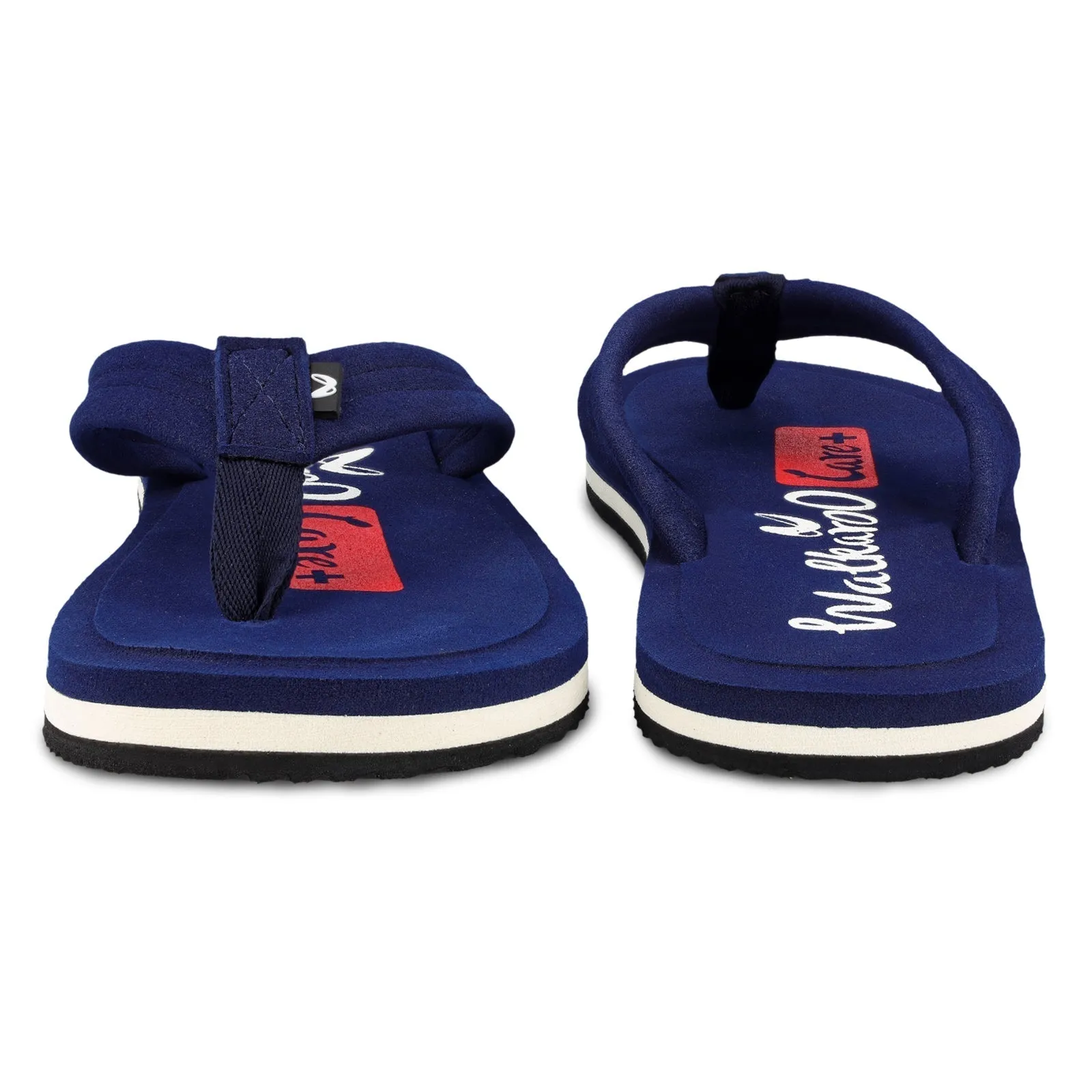 Walkaroo Men Solid Care Plus Flip-Flop  - WH3807 Navy Blue Quick Fit Walks Sunny Pool Day