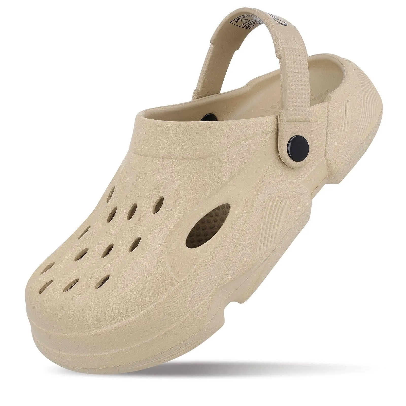 Walkaroo Mens Clogs  - WC8721 Khaki Easy Step