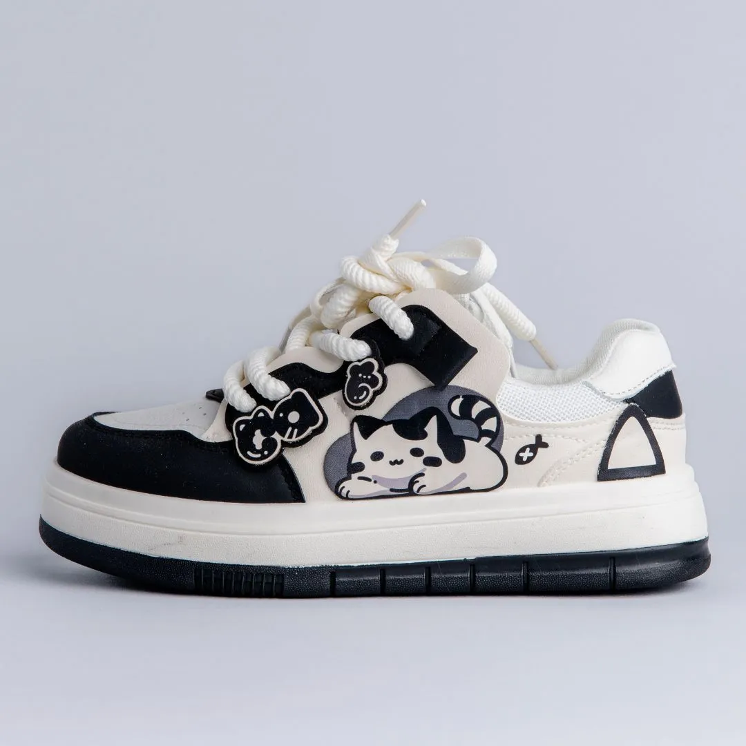Chubby Cheeks Kitty Casual Sneakers - Unisex All Terrain Ride Fit Stylish Step
