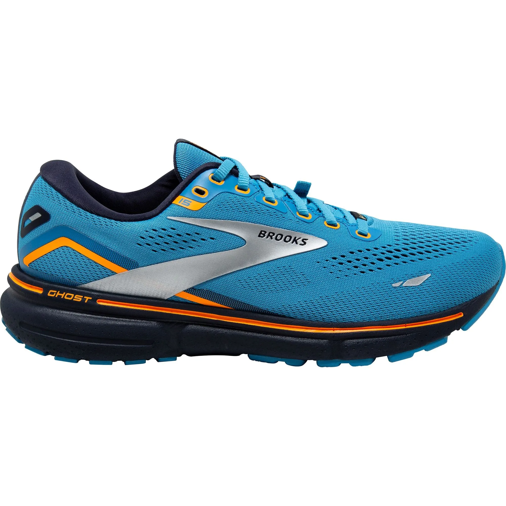 Brooks Ghost 15 GORE-TEX Mens Running Shoes - Blue Training Craftsmanship