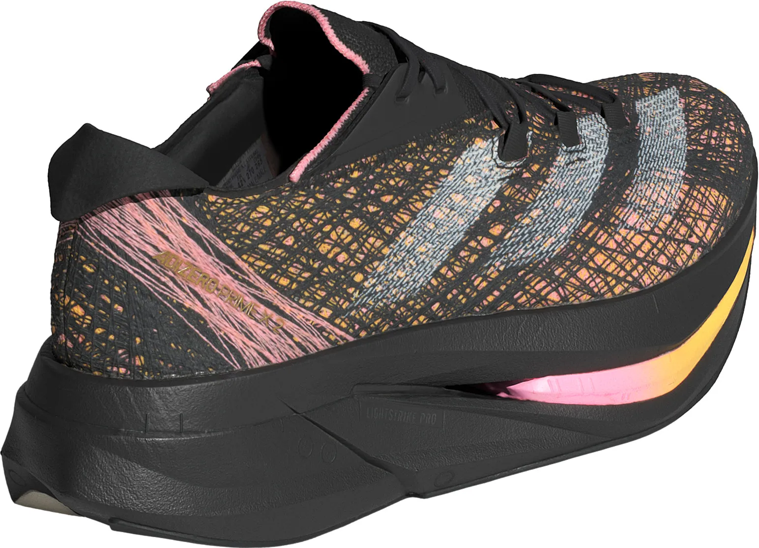 Clear Glow Quick Flow adidas Adizero Prime X 2.0 Strung Running Shoes - Black
