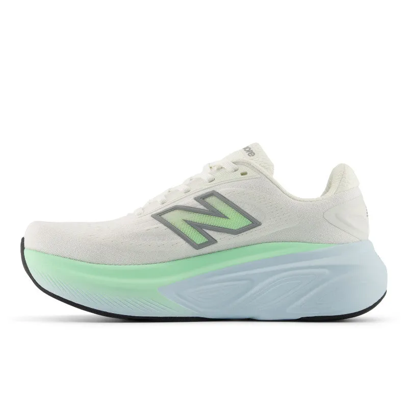 Comfort Outsole Elastic Fresh Foam X More v6 - Sea Salt with Lab Green and Frosted Glass - Women's