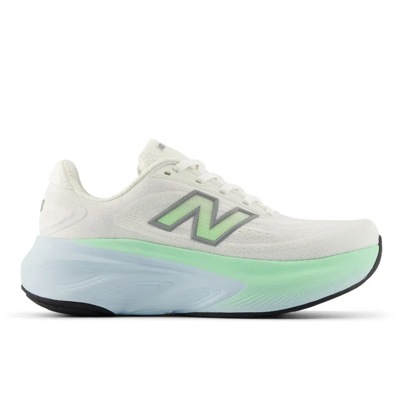 Classic Base Night Glow Fresh Foam X More v6 - Sea Salt with Lab Green and Frosted Glass - Women's