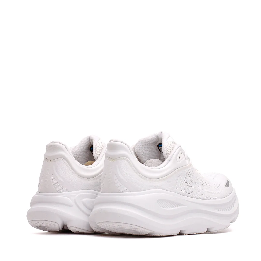 High Top Smart Look Hoka One One Men Bondi 9 White 1162011-WWH