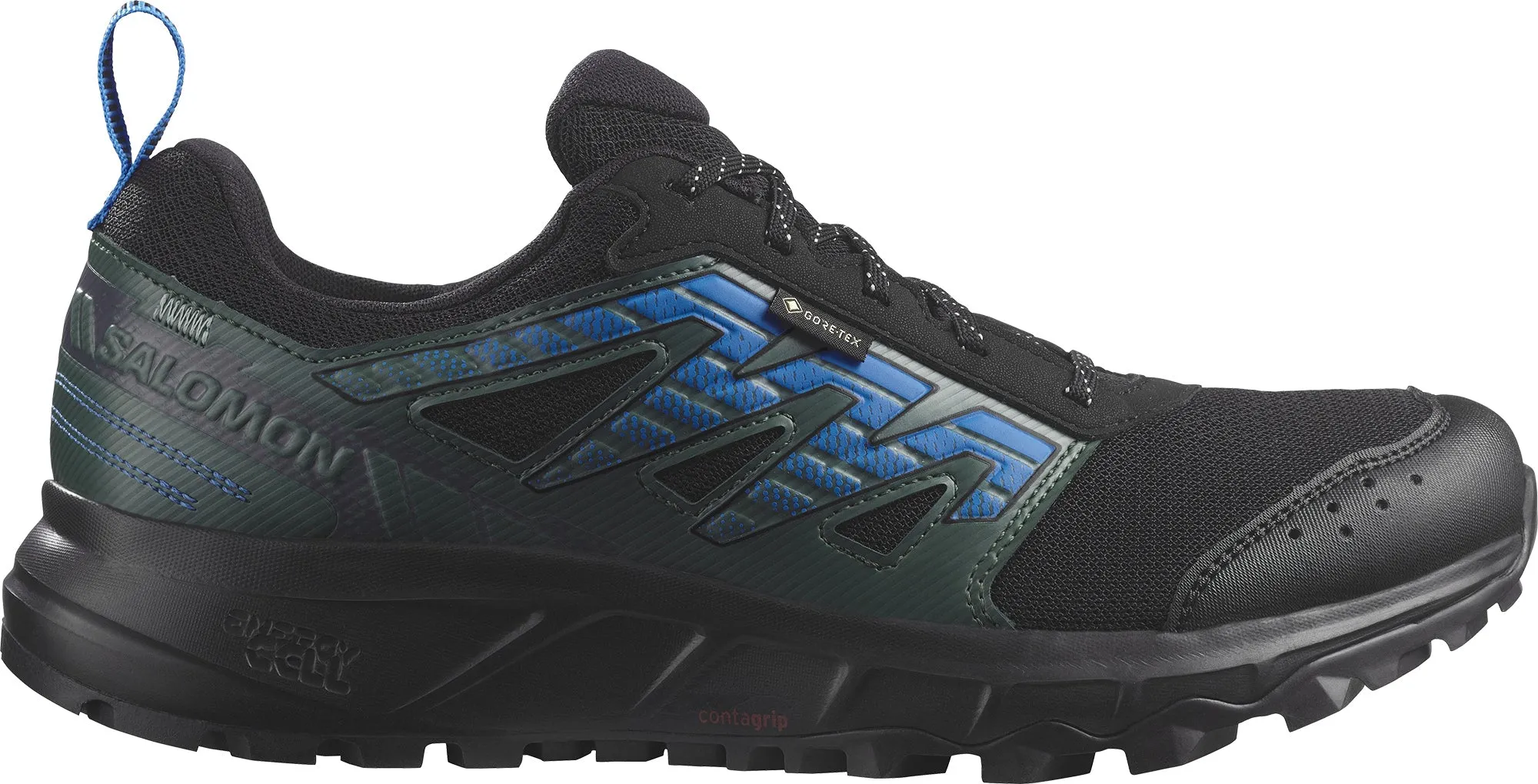 Earth Tone Salomon Wander GORE-TEX Mens Trail Running Shoes - Black