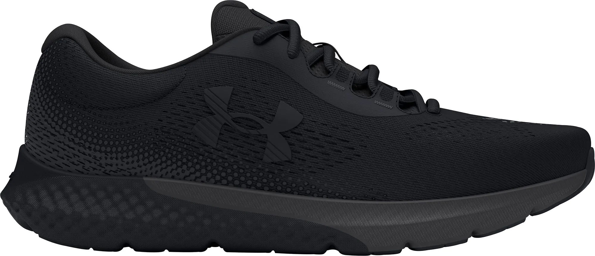 Shiny Tone Under Armour Charged Rogue 4 Mens Running Shoes - Black