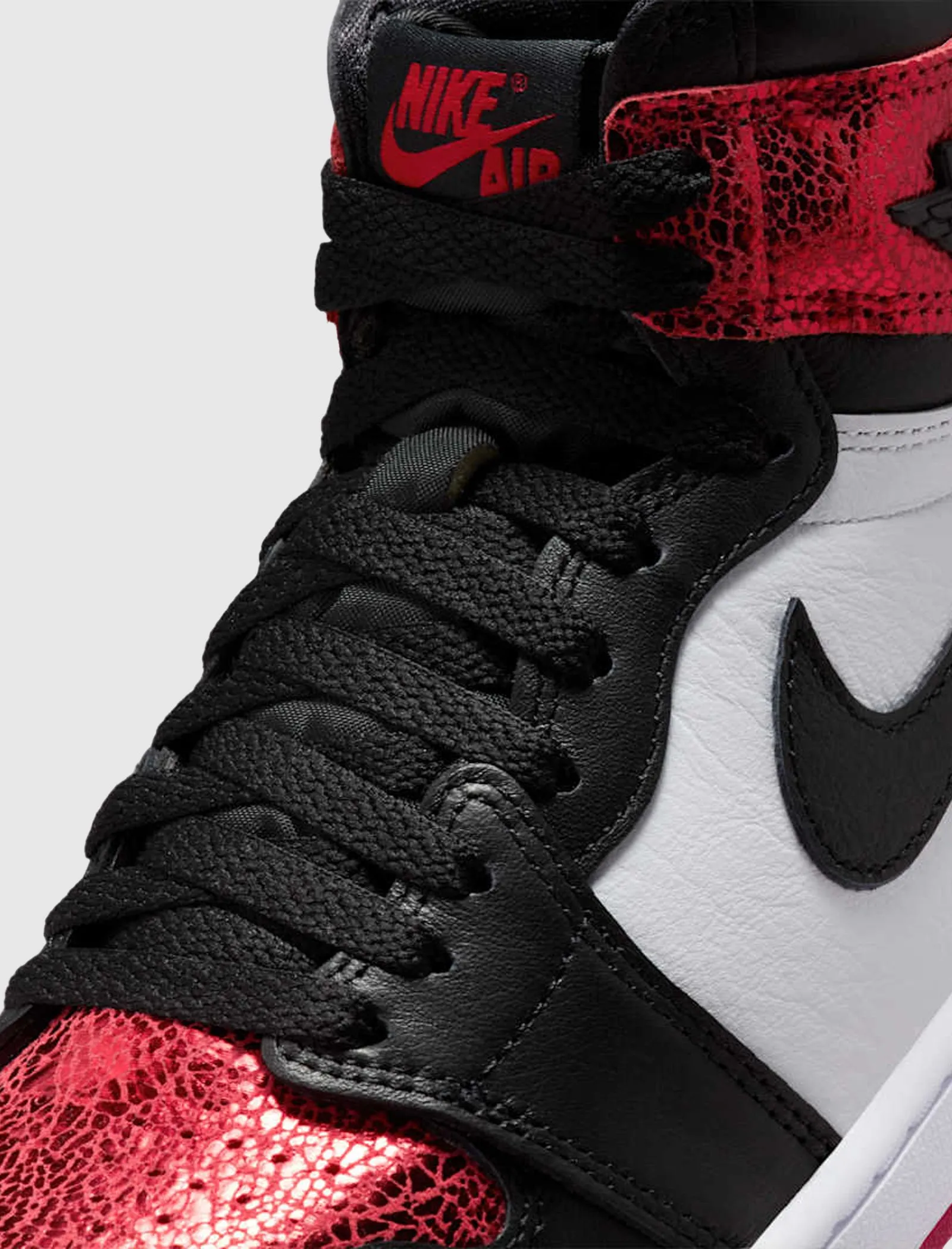 WOMEN'S AIR JORDAN 1 HI OG "VARSITY RED" Slip Resistant Safe Land