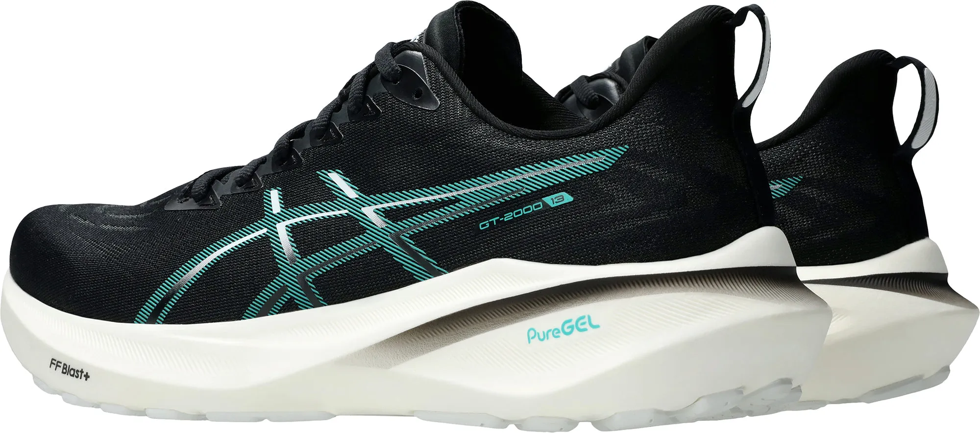 Quick Flex Canvas Asics GT 2000 13 Mens Running Shoes - Black