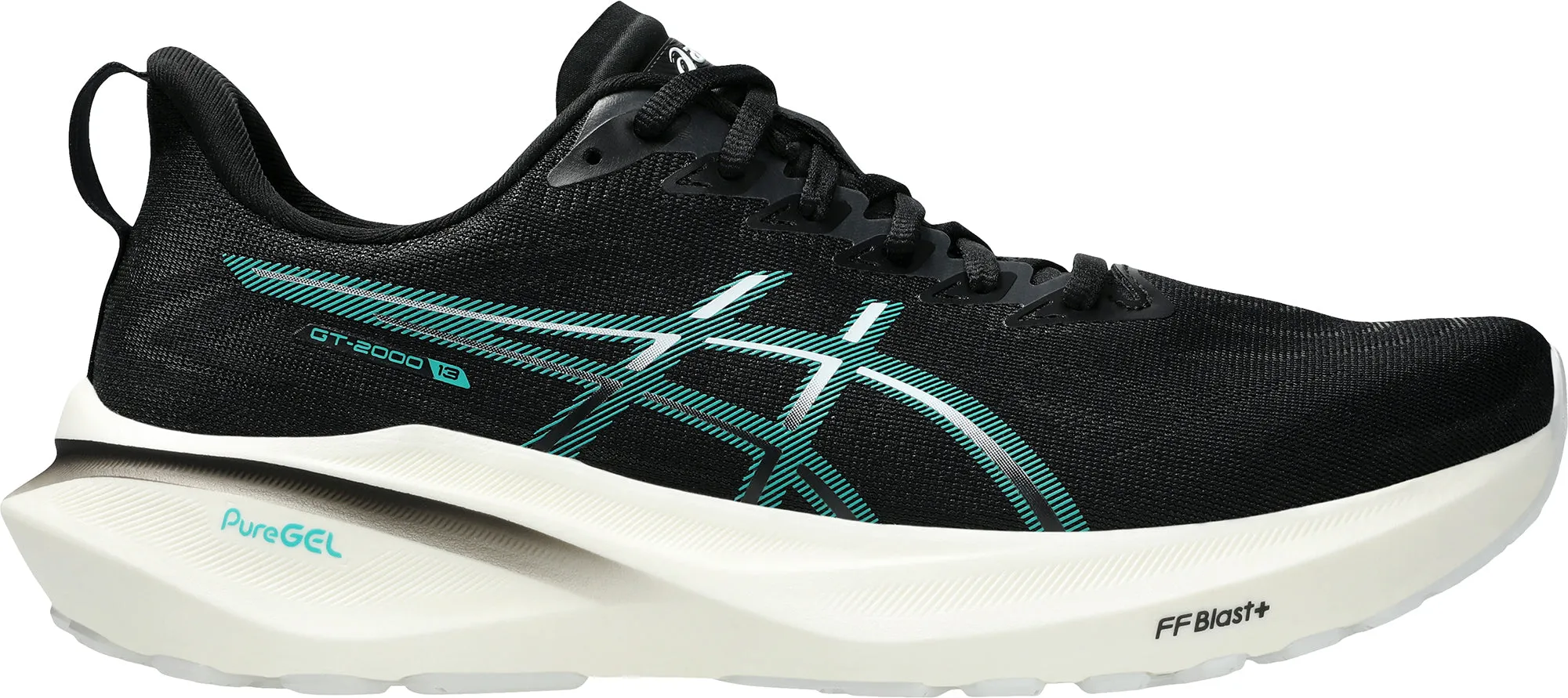 mud proof Asics GT 2000 13 Mens Running Shoes - Black