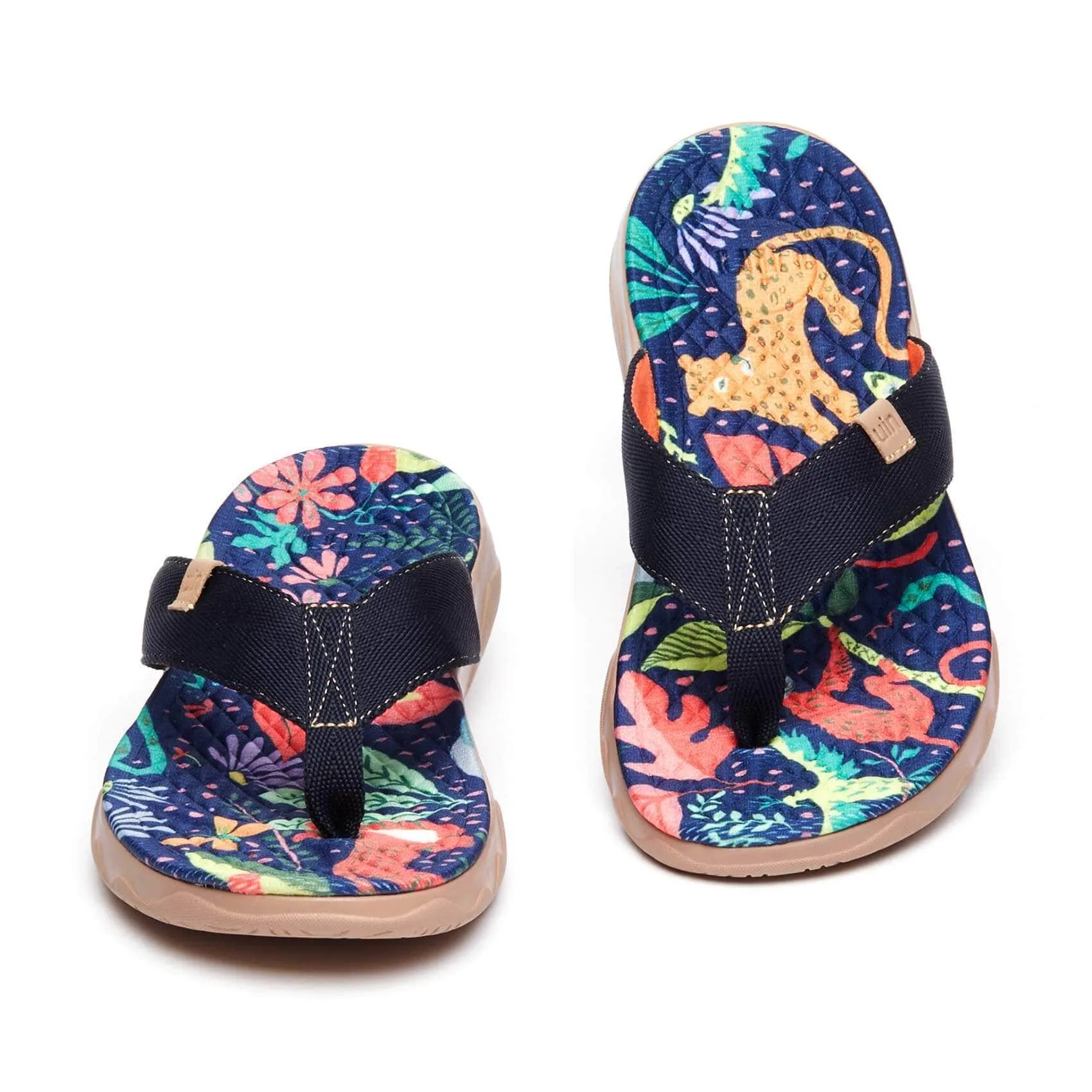 Jungle Party Women Majorca Flip Flops Quick Fit Shoes Outdoor Pool Look