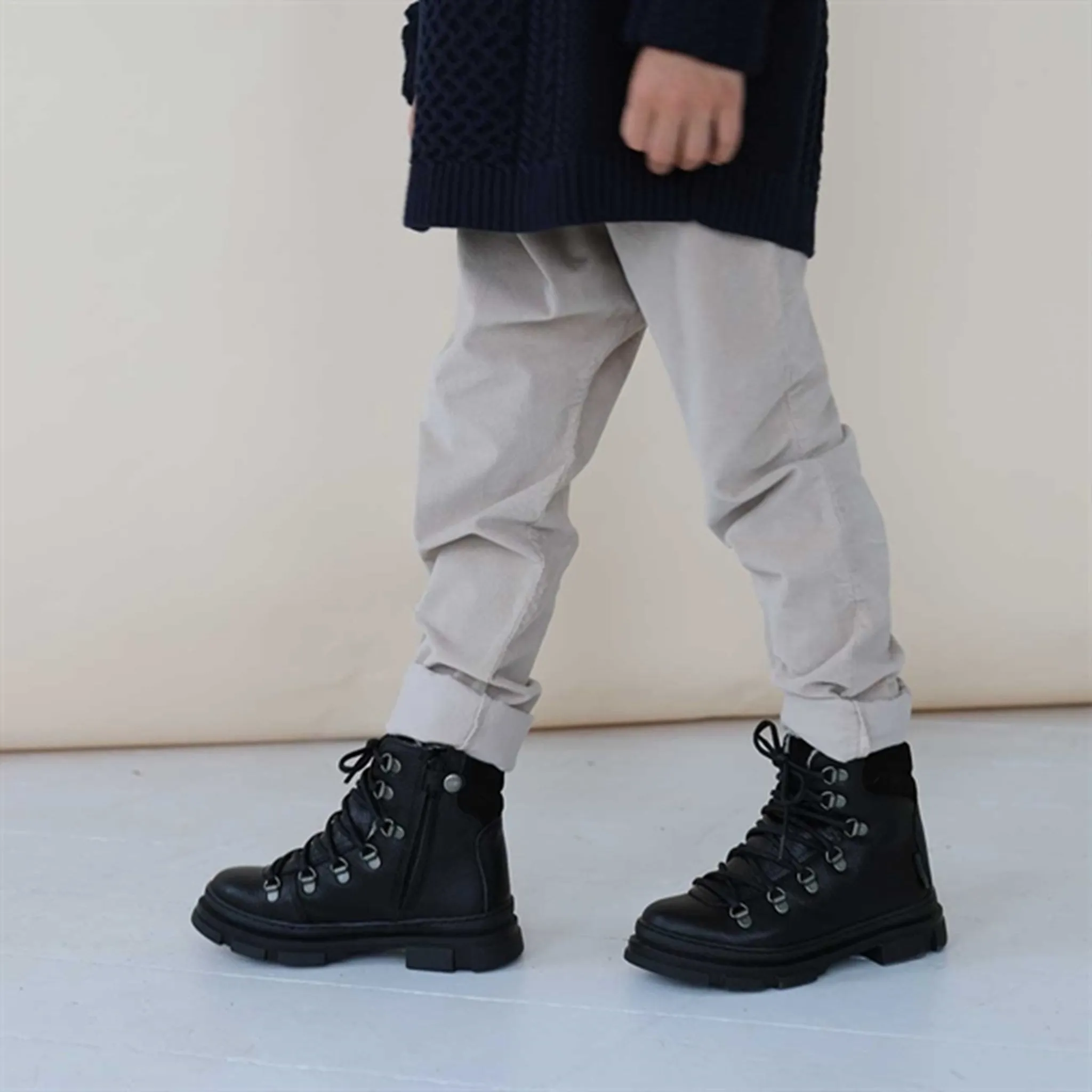 Angulus TEX Boots w. Laces And Zipper Black 2118-101-7202-2185/1163 Winter Walk