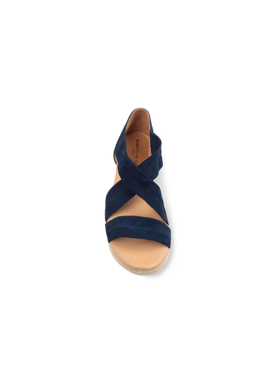 Eliza Criss-Cross Elastic Espadrille Sandal Dry Steps Flexible Wear