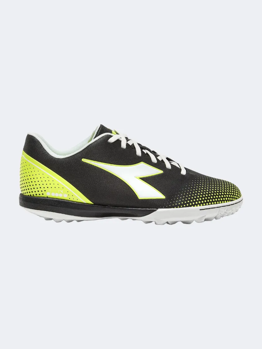 Diadora Pichichi 7 Tfr Men Football Shoes Black/Yellow Lace Stability