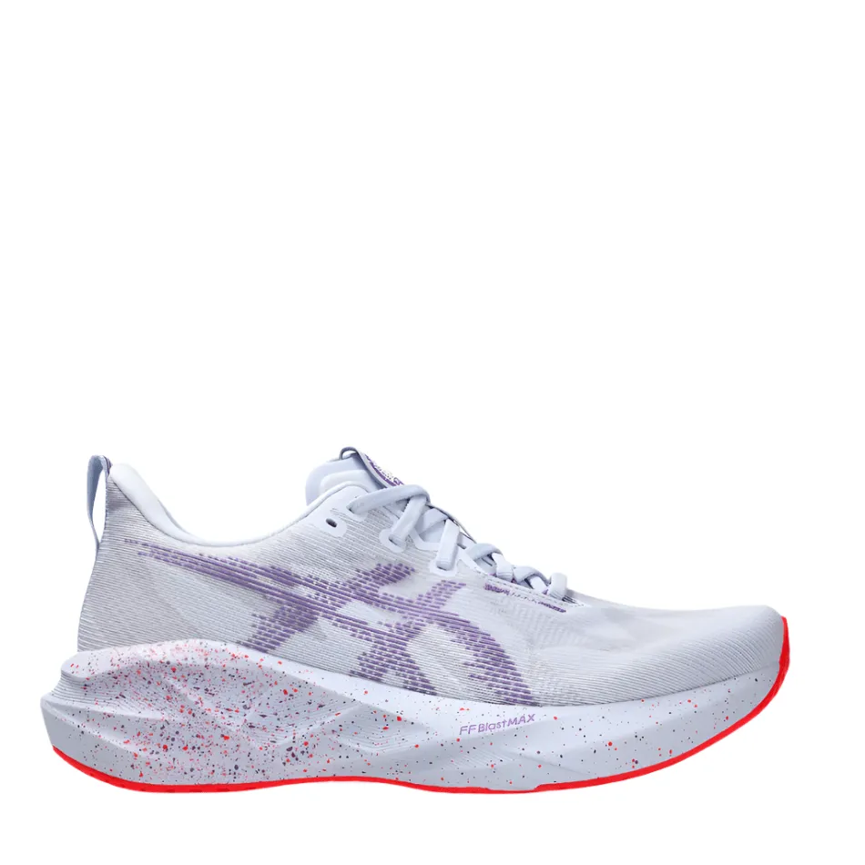 ASICS Men's NOVABLAST 5 TOKYO Collection Running Shoes in Blue Fade/Edo Purple AW25 Hiking