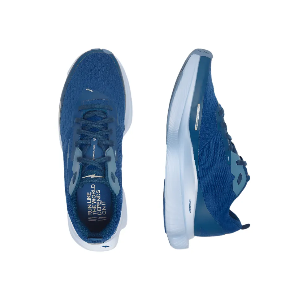 Hylo Unisex Impact Running Shoe in Blue padded - tongue shoes