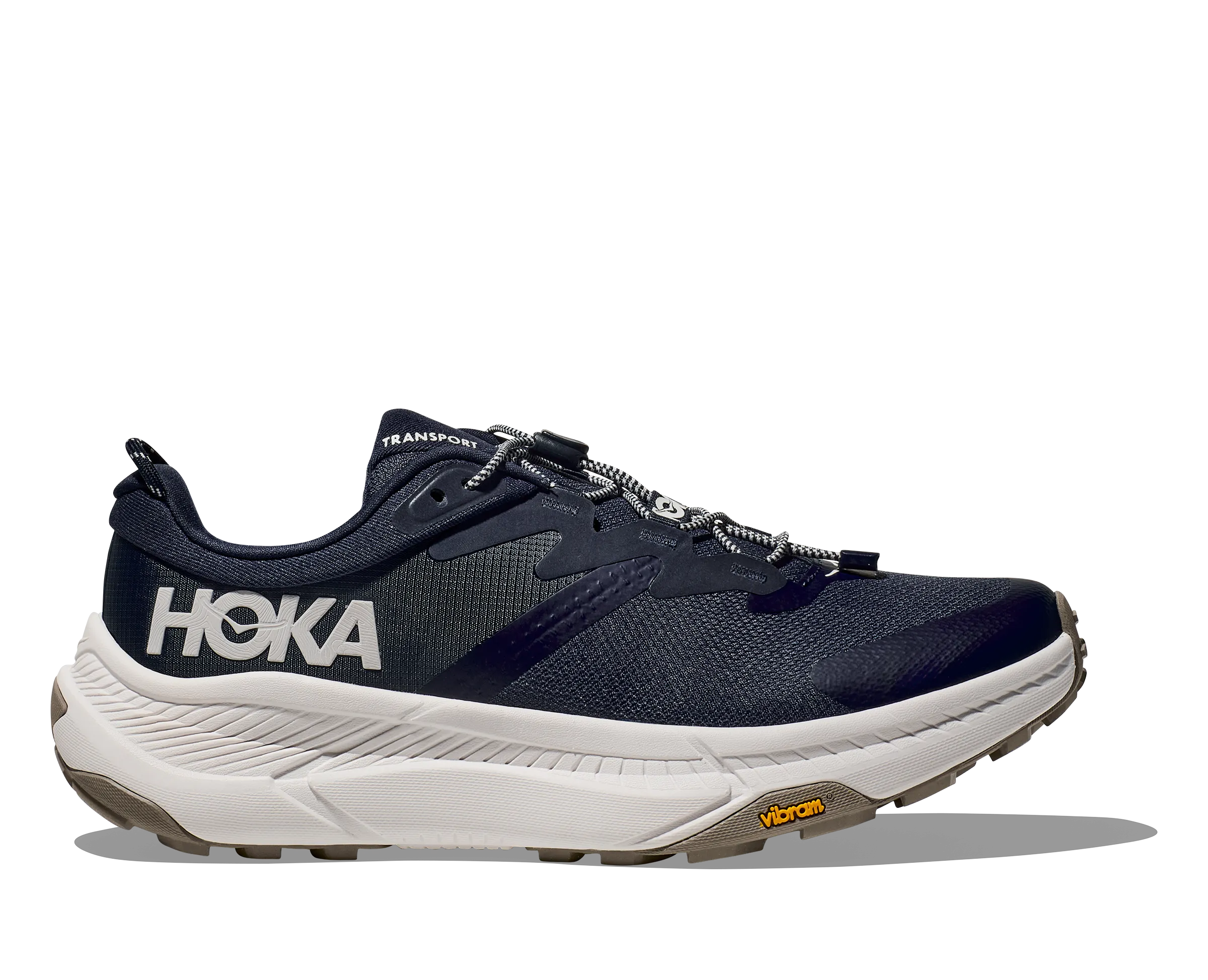 HOKA TRANSPORT MEN'S WIDE running in a frozen waterfall area shoes
