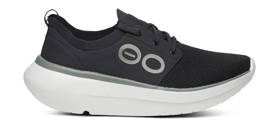 OOFOS OOMY STRIDE MEN'S BLACK/WHITE running shoes for long - distance runners flat - terrain shoes