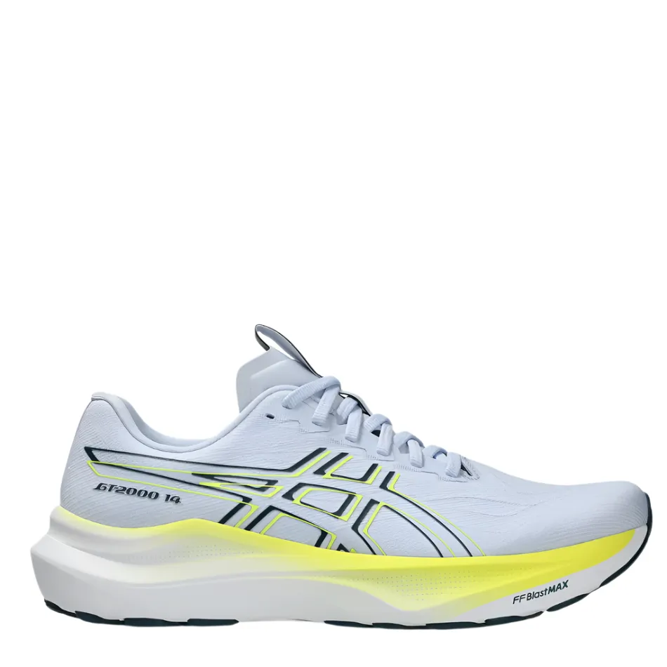 Elite Anti microbial ASICS Men's GT-2000 v14 Running Shoes in Blue Fade/Tranquil Teal AW25