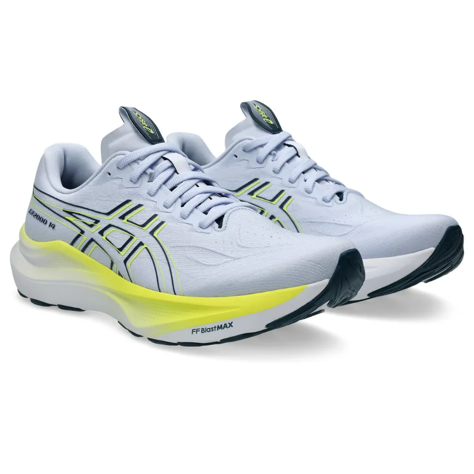 elevated - heel shoes ASICS Men's GT-2000 v14 Running Shoes in Blue Fade/Tranquil Teal AW25