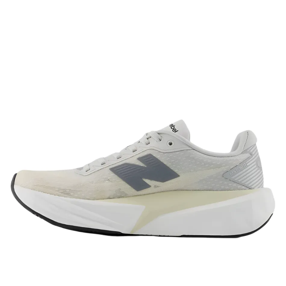 New Balance Women's Fuelcell Rebel v5 Running Shoes in Linen/Grey Matter/White AW25 Autumn Running