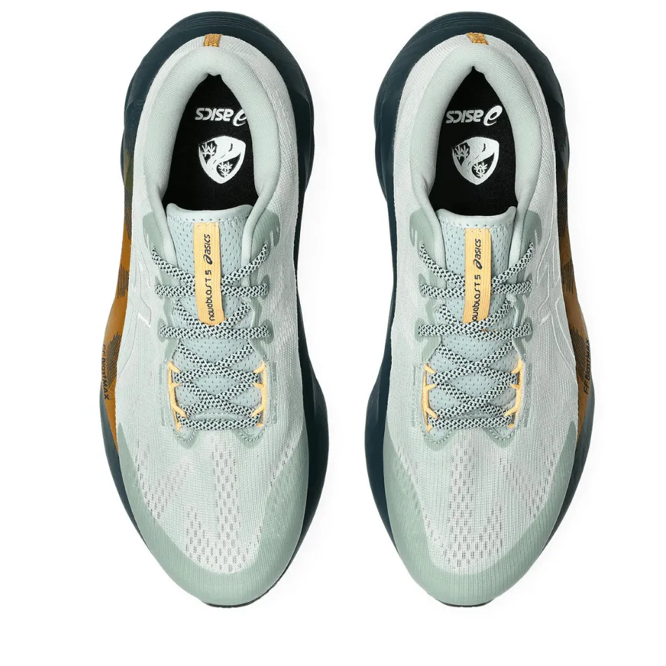 ASICS Men's NOVABLAST 5 TR Running Shoes in Nature Bathing/Lichen Rock AW25 full - marathon shoes running jackets