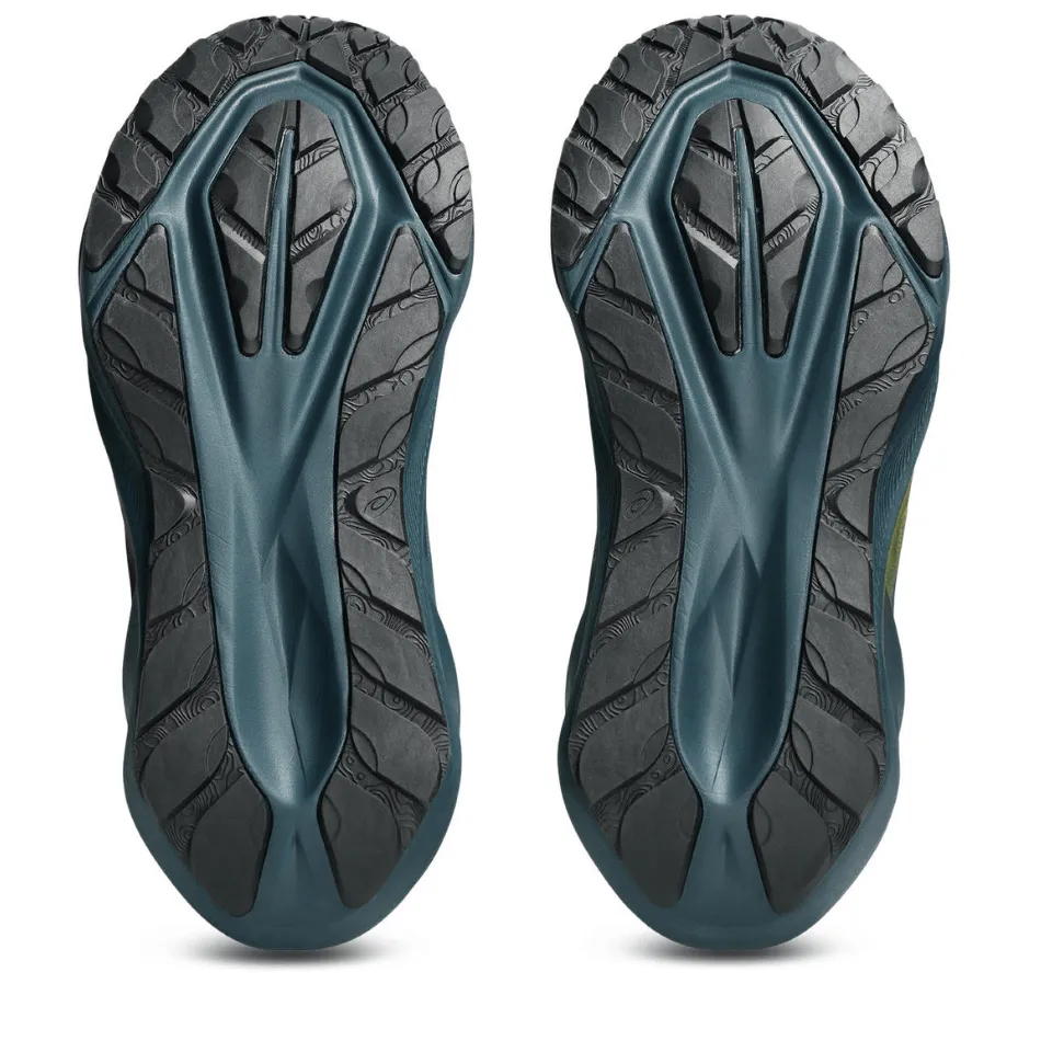 Narrow - base ASICS Men's NOVABLAST 5 TR Running Shoes in Nature Bathing/Lichen Rock AW25
