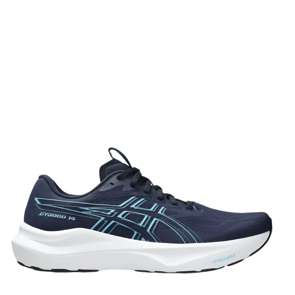 ASICS Men's GT-2000 v14 Running Shoes in Midnight/Still Water AW25 Zumba replaceable - parts